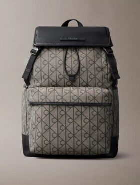 Zaino con logo jacquard